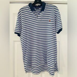 Polo Ralph Lauren Polo Navy and White, Size Large